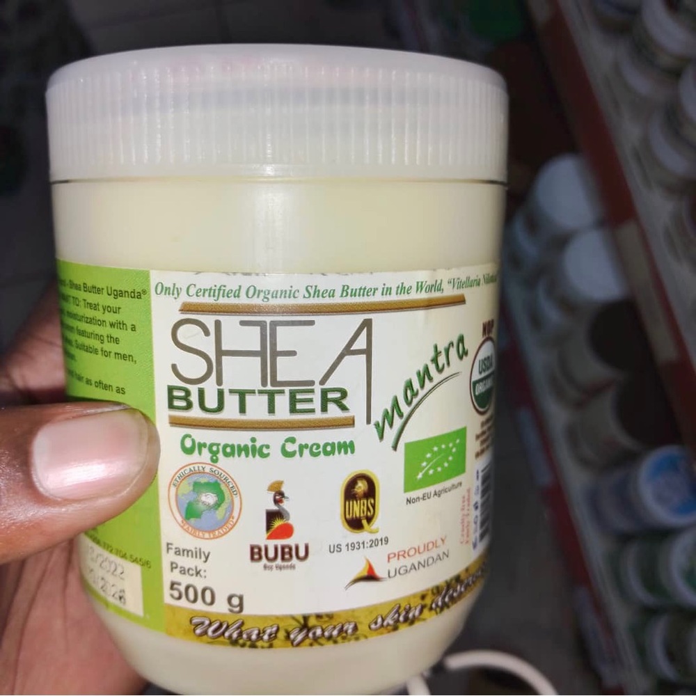 Nilotica East Africa Unrefined Raw 100% Organic Shea Butter 500g, 1.1 lbs